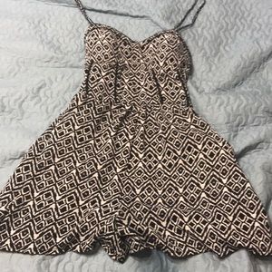 Black and white romper